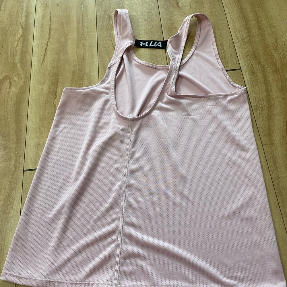 Under Armour Heat Gear Women’s Small Pink Running Tank Top - Picture 4 of 5